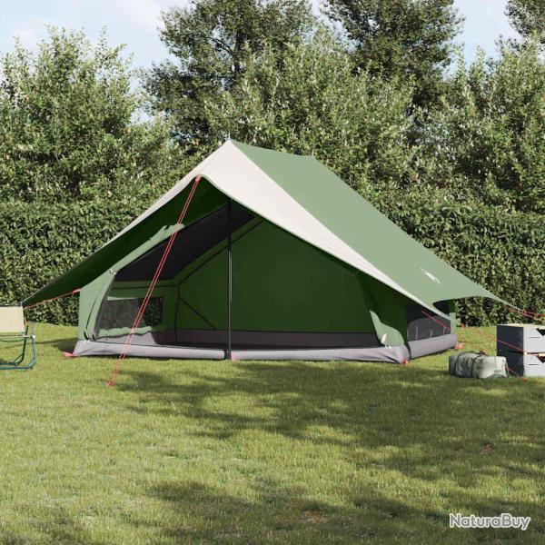 Tente familiale avec toit Vert et blanc 315 x 286 x 200 cm