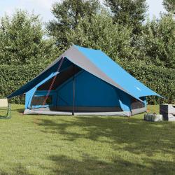 Tente familiale avec toit Bleu et gris 315 x 286 x 200 cm
