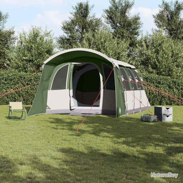 Tente familiale avec toit Vert et blanc 576 x 325 x 213 cm