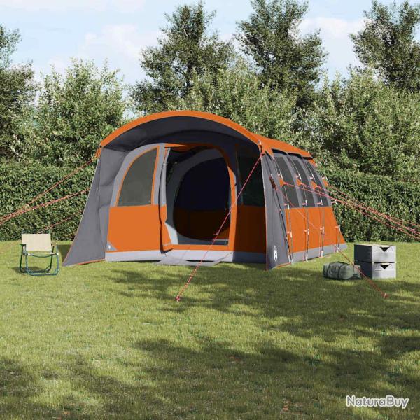 Tente familiale avec toit Gris et orange 576 x 325 x 213 cm