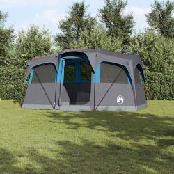 Tente familiale avec toit Bleu et gris 435 x 255 x 216 cm
