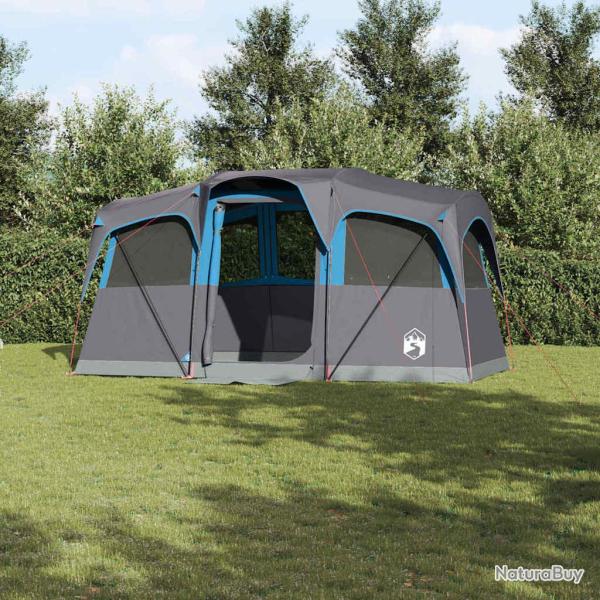 Tente familiale avec toit Bleu et gris 435 x 255 x 216 cm