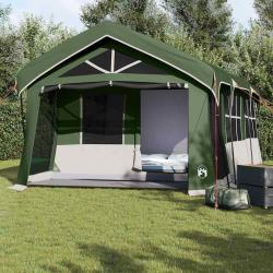 Tente familiale Vert et blanc 620 x 322 x 240 cm Polyester