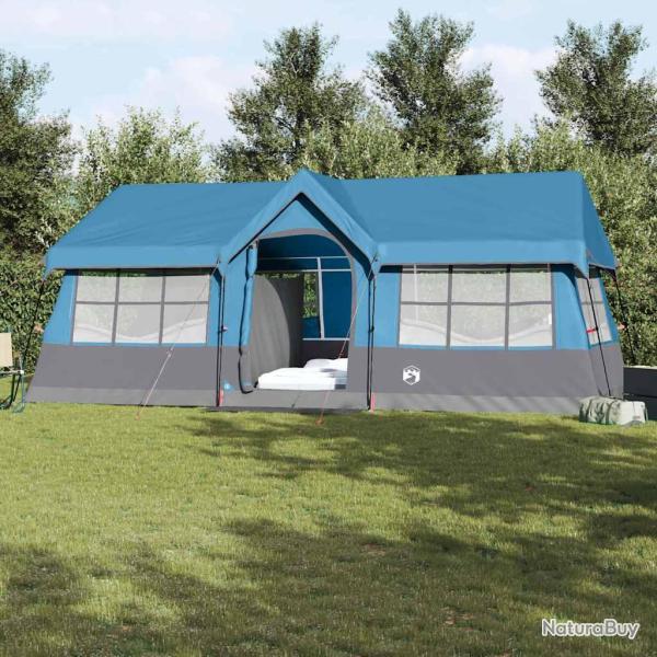 Tente familiale avec toit Bleu et gris 622 x 295 x 238 cm