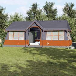 Tente familiale avec toit Gris et orange 622 x 295 x 238 cm