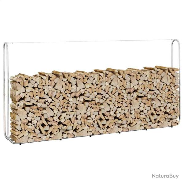Portant de bois de chauffage 300x25x150 cm acier galvanis�