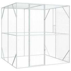 Cage pour oiseaux Anthracite 209 x 202 x 214 cm Acier galvanis&eacute;