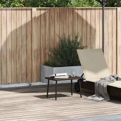 Table basse rectangulaire marron en rotin pour le salon, 60 &times; 40 &times; 37 cm