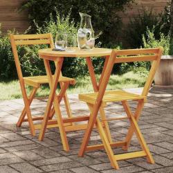 Ensemble de salle &agrave; manger pour 3 pcs Huile Naturelle