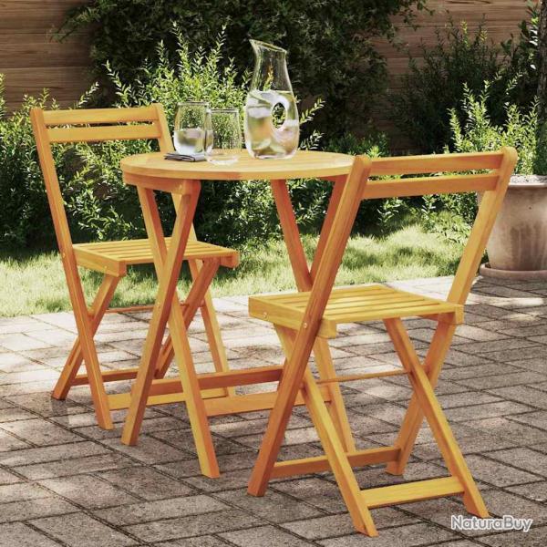 Ensemble de salle � manger pour 3 pcs Huile Naturelle