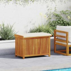 Bo&icirc;te &agrave; coussins d'ext&eacute;rieur 90x50x60,5 cm bois massif d'acacia