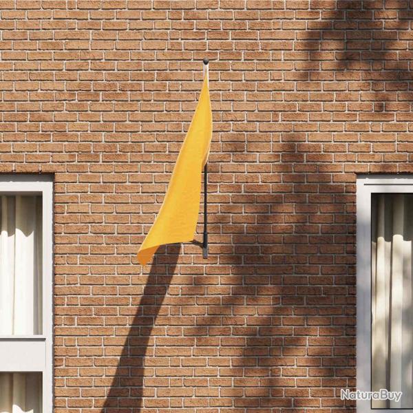 Support de Drapeau Noir 15 x 3 x 0,35 cm Acier