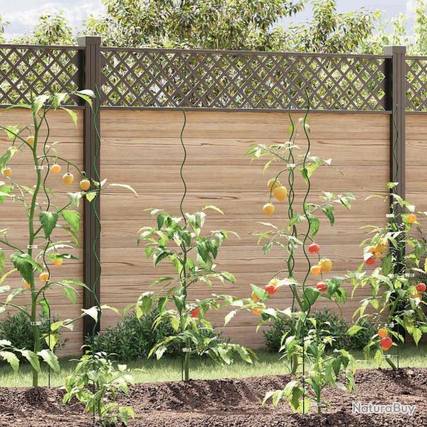 Soutien de plante 50 pcs Vert 150 x 0,6 x 0,6 cm Acier