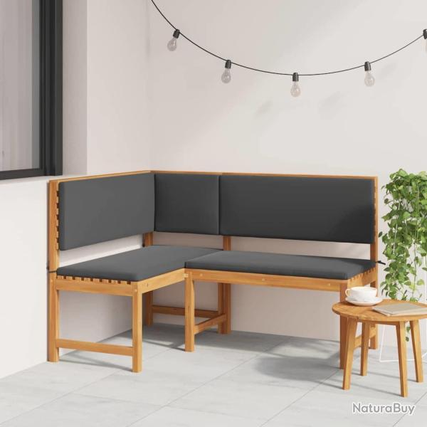 Chaise de Marron 140 x 100 x 91cm Bois d'acacia massif