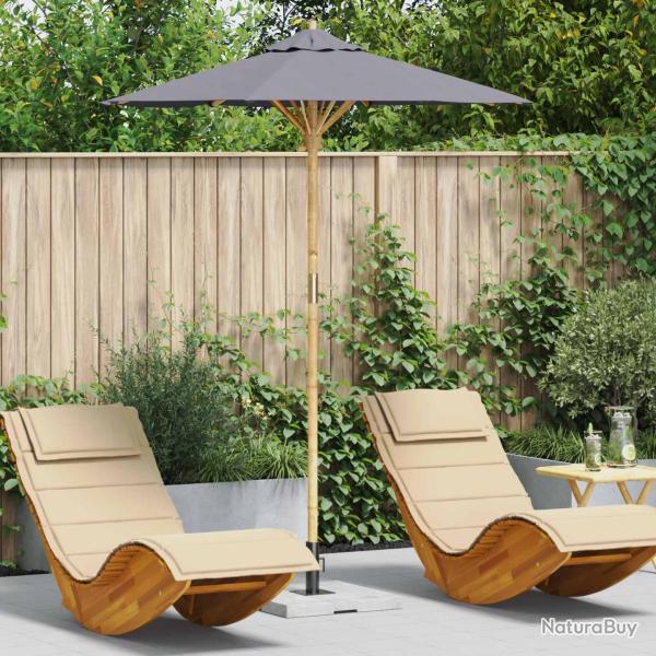 Parasol de Gris fonc� � 180 x 230 cm Bambou