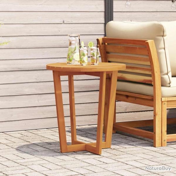 Table d'appoint ronde en bois massif d'acacia, pour le jardin, � 70 � 75 cm