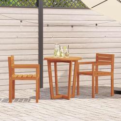 Chaises de 2 pi&egrave;ces 50x53x80 cm Bois massif Acacia