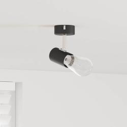Spot de plafond Noir 6,5 x 6 x 11,5 cm M&eacute;tal