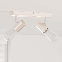 Spot de plafond Nickel 26 x 6,5 x 11,5 cm M&eacute;tal