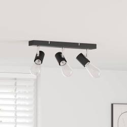 Spot de plafond Noir 38 x 6,5 x 11,5 cm M&eacute;tal