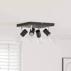 Spot de plafond Noir 26,5 x 26 x 11,5 cm M&eacute;tal