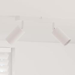 Spot de plafond avec des projecteurs Blanc 26 x 6 x 16 cm M&eacute;tal