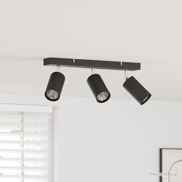 Spot de plafond avec des projecteurs Noir 38 x 6 x 16 cm M�tal