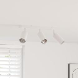 Spot de plafond avec des projecteurs Blanc 38 x 6 x 16 cm M&eacute;tal