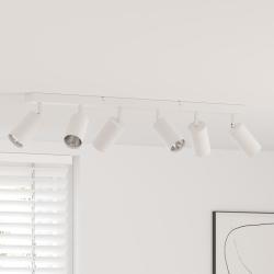 Spot de plafond avec des projecteurs Blanc 73 x 6 x 16 cm M&eacute;tal