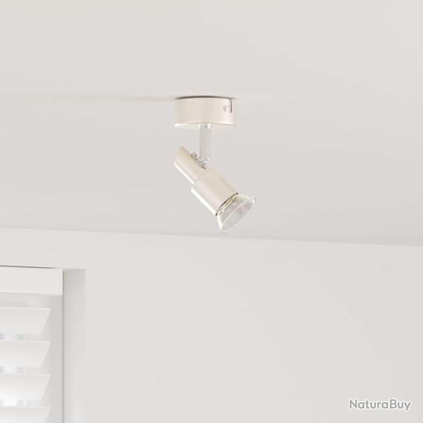 Spot de plafond Nickel 8 x 8 x 10,5 cm Acier