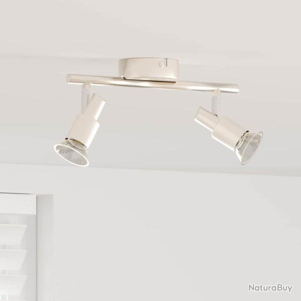Spot de plafond Nickel 25,5 x 8 x 11 cm Acier