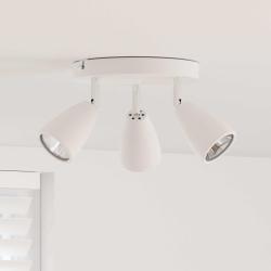 Spot de plafond Blanc 19 x 19 x 14,5 cm M&eacute;tal
