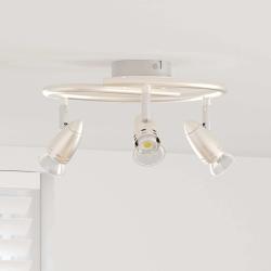 Spot de plafond Nickel 24 x 22 x 12,5 cm M&eacute;tal