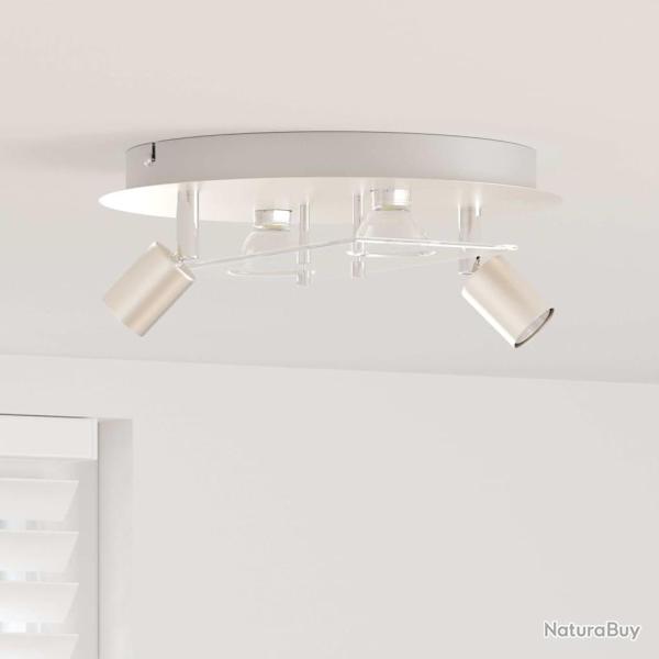 Spot de plafond Nickel 29 x 29 x 11 cm Acier et Verre
