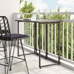 Table de pliante marron 90 x 51 x 75 cm polyrotin