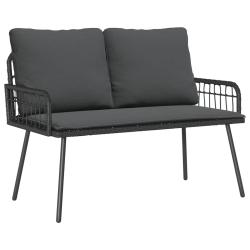 Banc de avec coussin Anthracite 114 x 64 x 90cm Acier