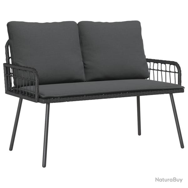 Banc de avec coussin Anthracite 114 x 64 x 90cm Acier