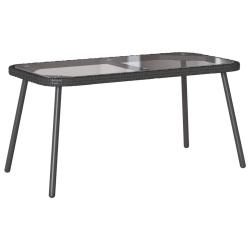 Table basse Noir 90 x 45 x 43 cm polyrotin