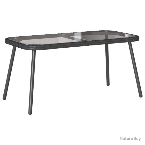 Table basse Noir 90 x 45 x 43 cm polyrotin