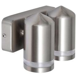 Applique LED acier inoxydable avec t&ecirc;te conique