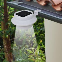 Lampes solaires 6 pcs pour cl&ocirc;ture goutti&egrave;re Blanc