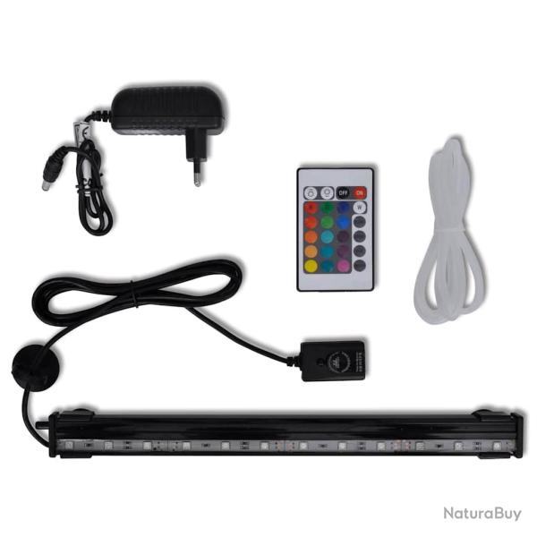 Lampe LED RVB de bulles submersible d'aquarium 32 cm