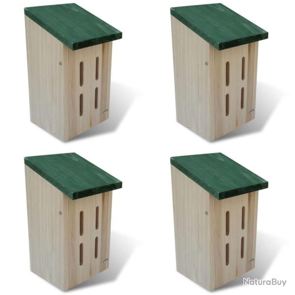 Set de 4 maisons pour paillons 14 x 15 x 22 cm
