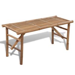 Banc de pliable 118 cm Bambou