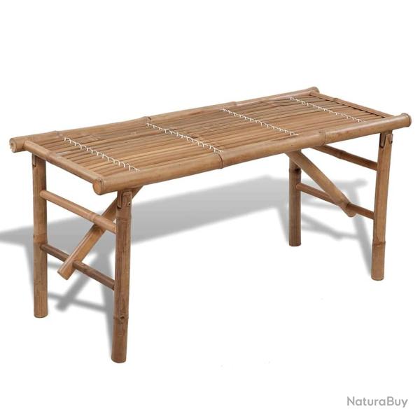 Banc de pliable 118 cm Bambou