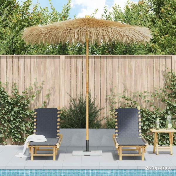 Parasol en bambou avec toit en feuille de bananier 270 cm