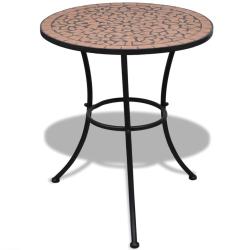 Table de bistro Terre cuite 60 cm Mosa&iuml;que