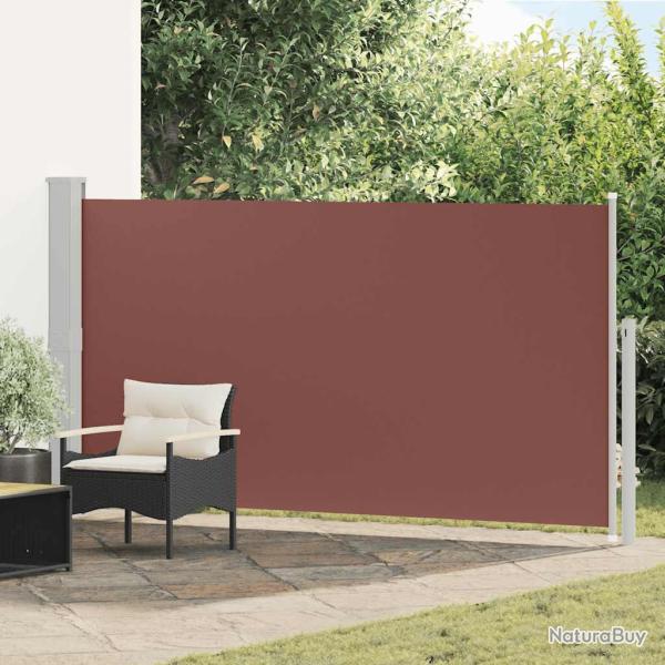Auvent lat�ral r�tractable de patio 160 x 300 cm Marron