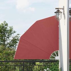 Auvent lat&eacute;ral pliable de balcon terre cuite, 140 &times; 140 cm