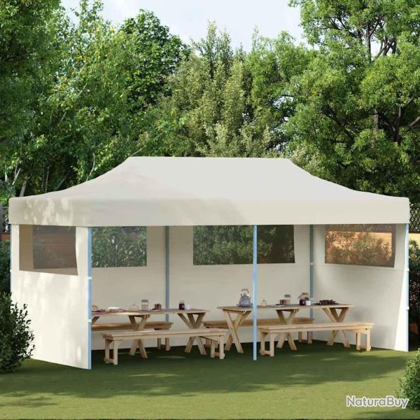 Tente de r�ception pliable cr�me 3 x 6 m